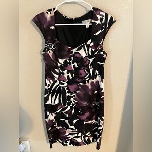 Dressbarn Black and White Floral Dress